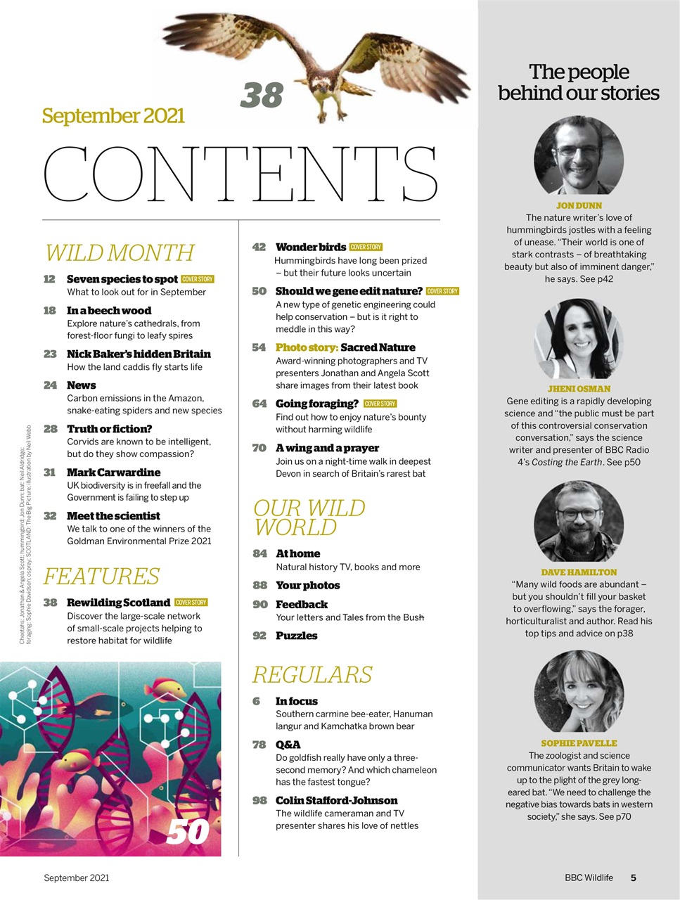BBC Wildlife Magazine Preview Pages