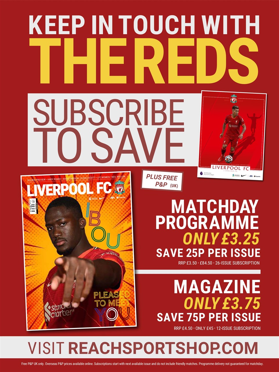 Liverpool FC Programmes Preview Pages