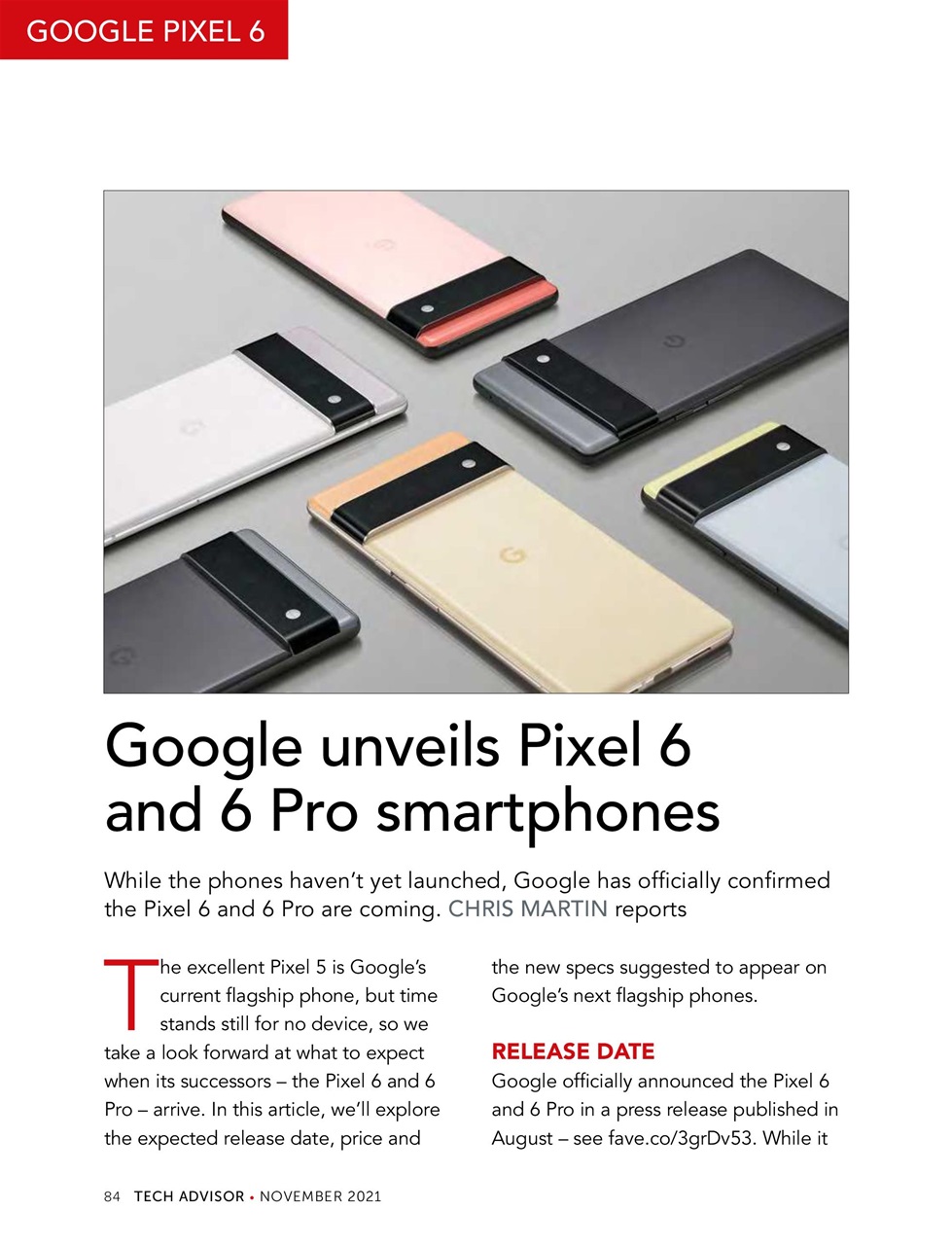 Tech Advisor Preview Pages