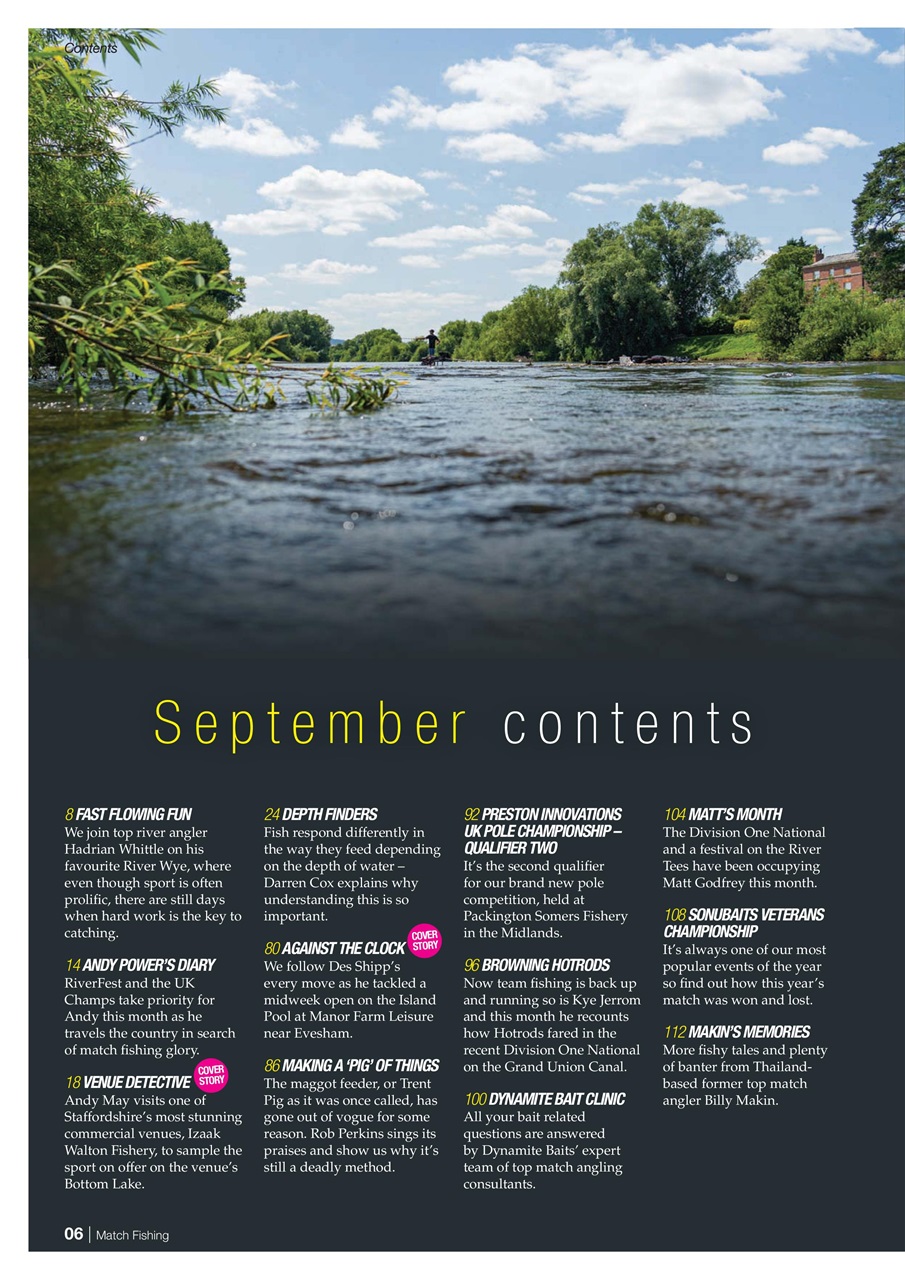 Match Fishing Preview Pages