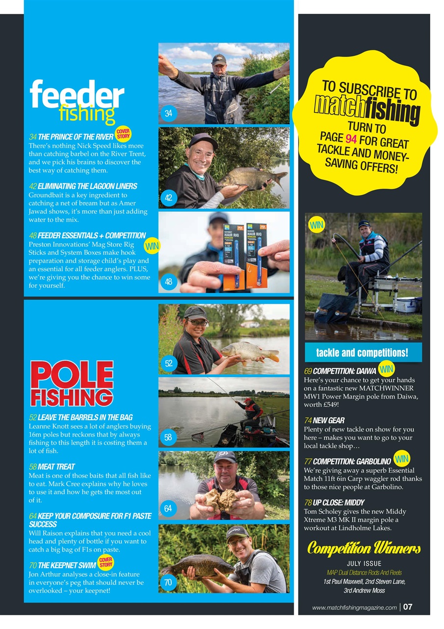 Match Fishing Preview Pages