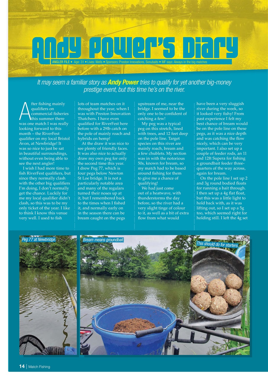 Match Fishing Preview Pages