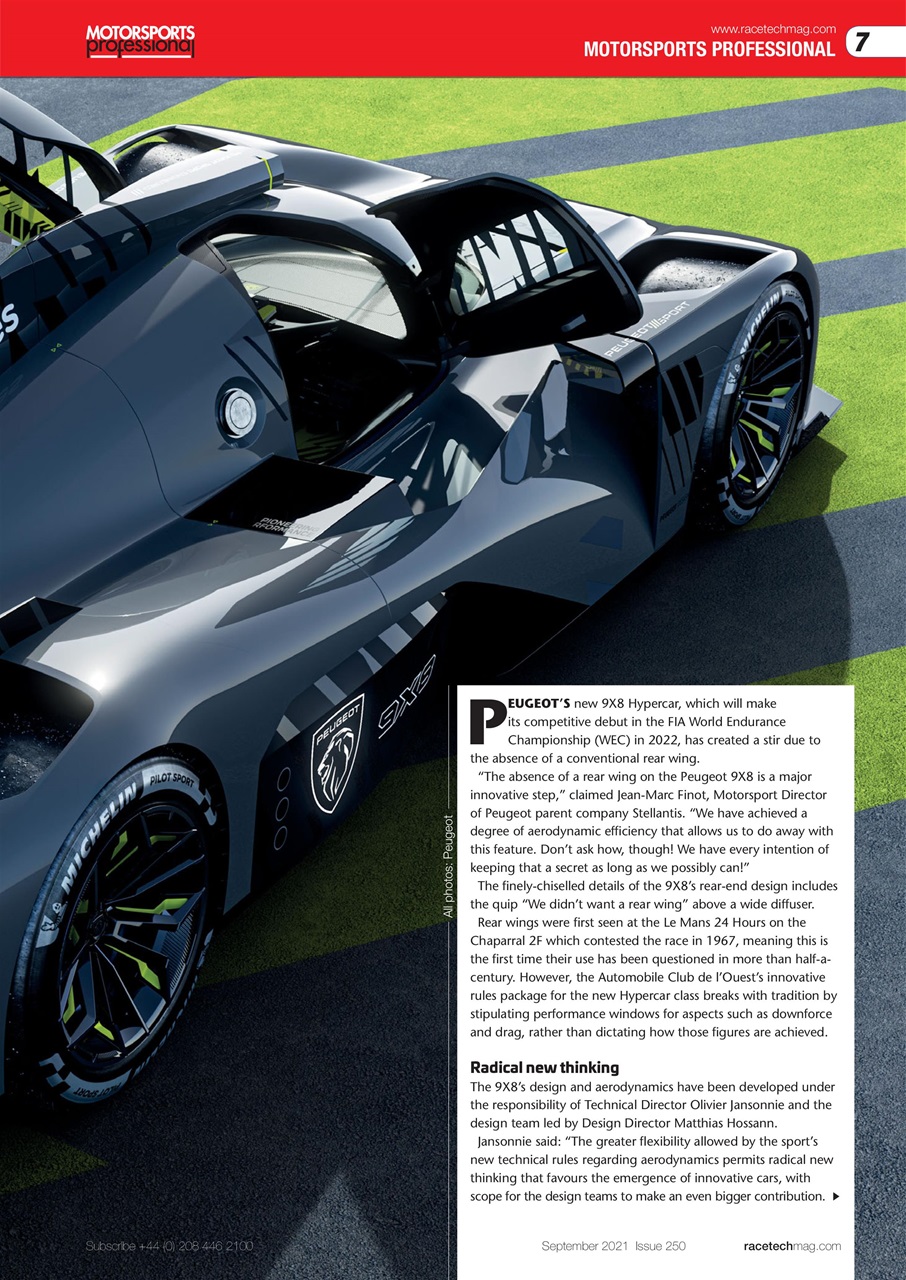 Race Tech Preview Pages