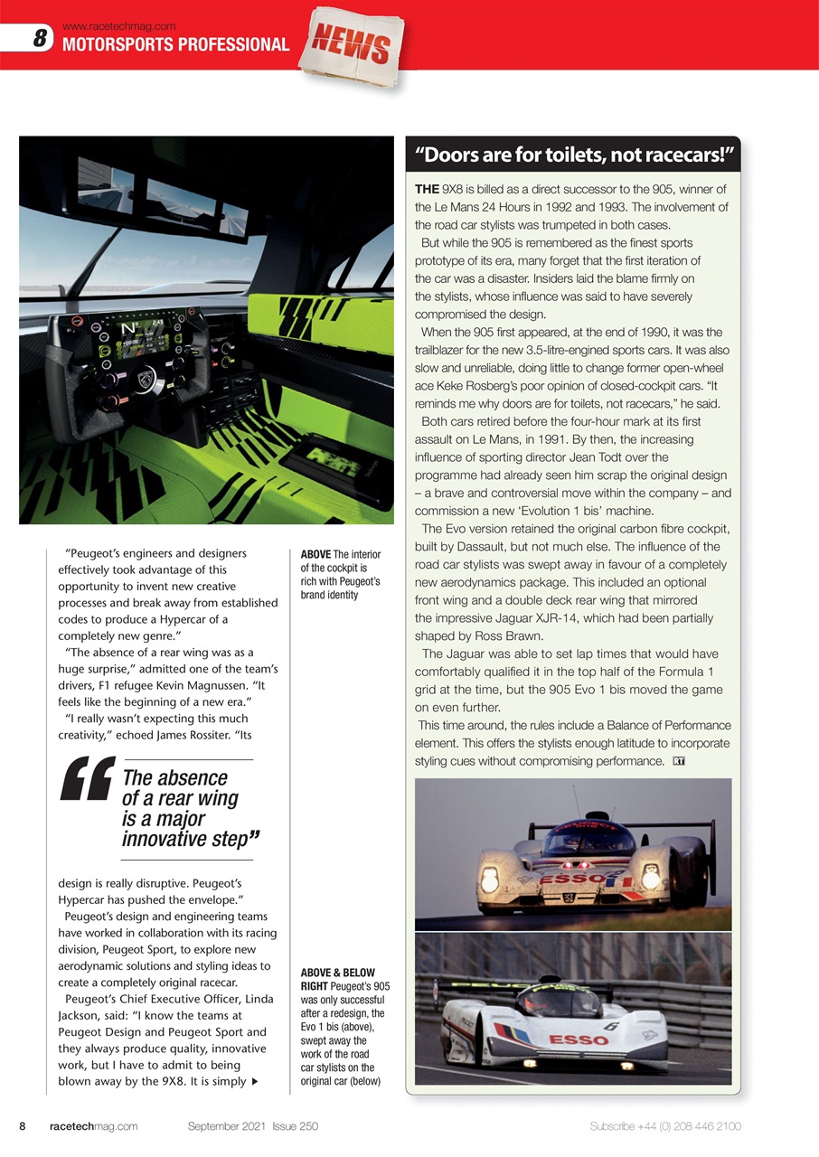 Race Tech Preview Pages