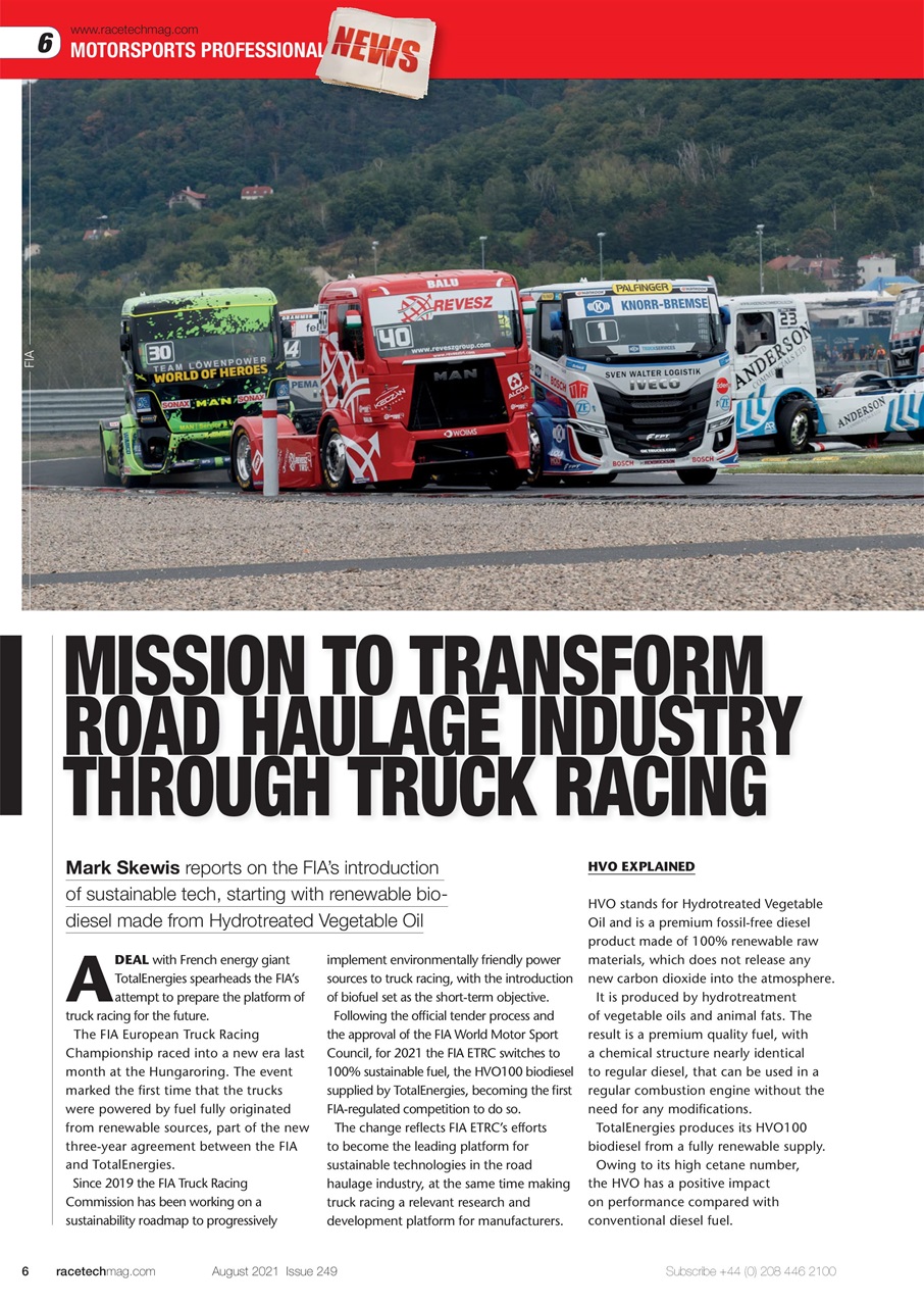 Race Tech Preview Pages