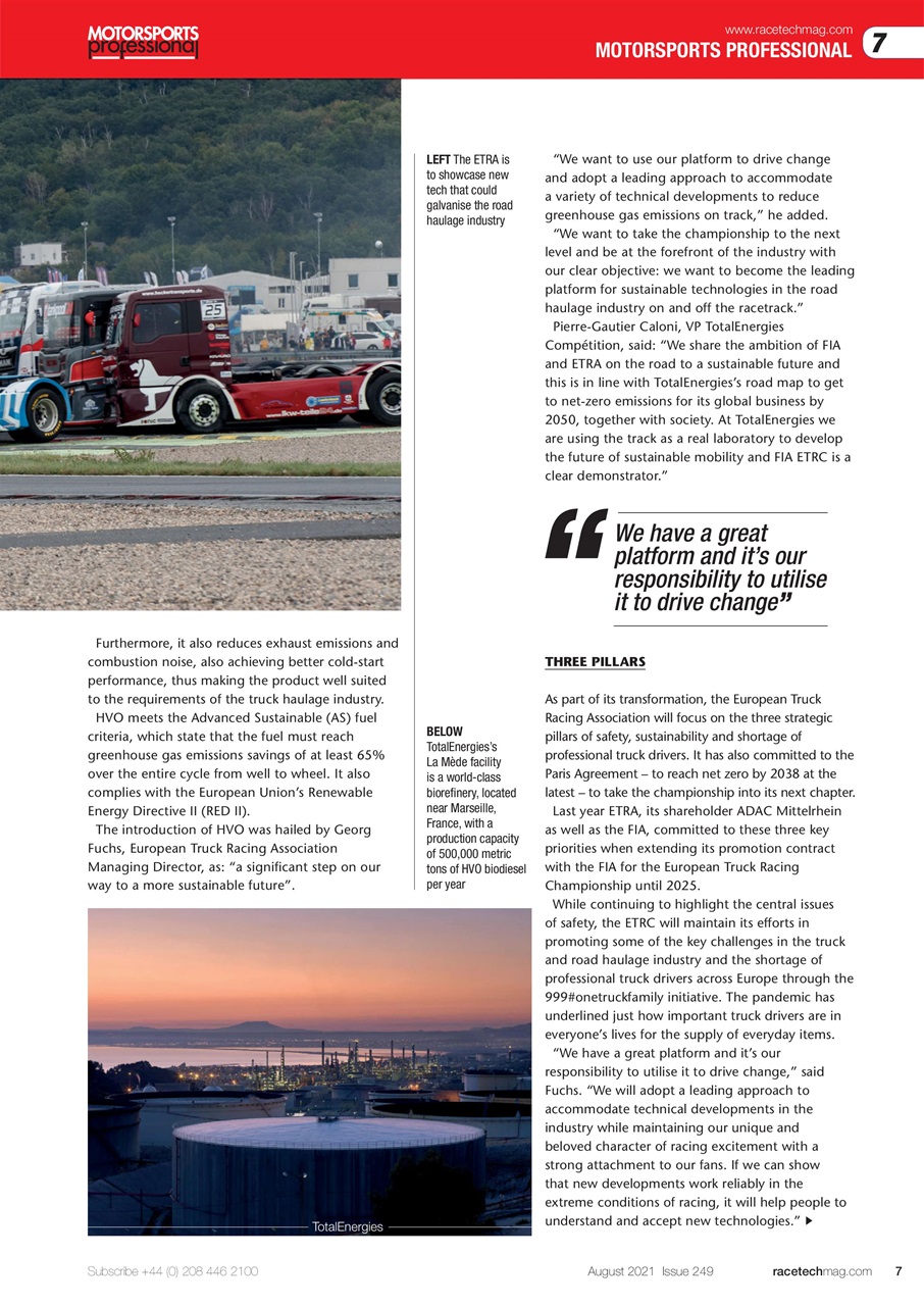 Race Tech Preview Pages