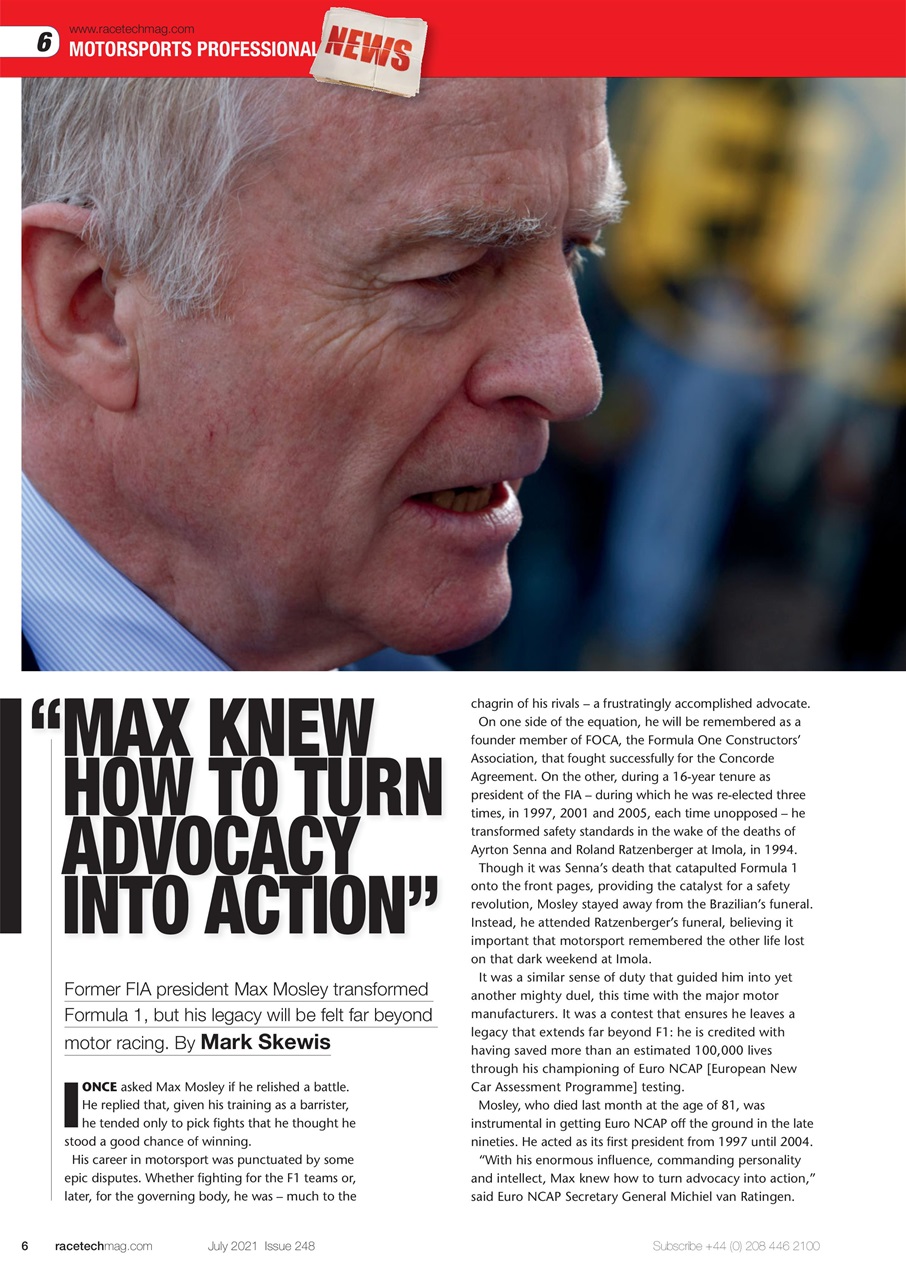 Race Tech Preview Pages