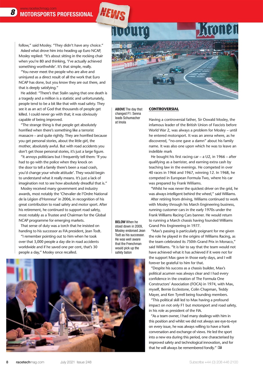 Race Tech Preview Pages