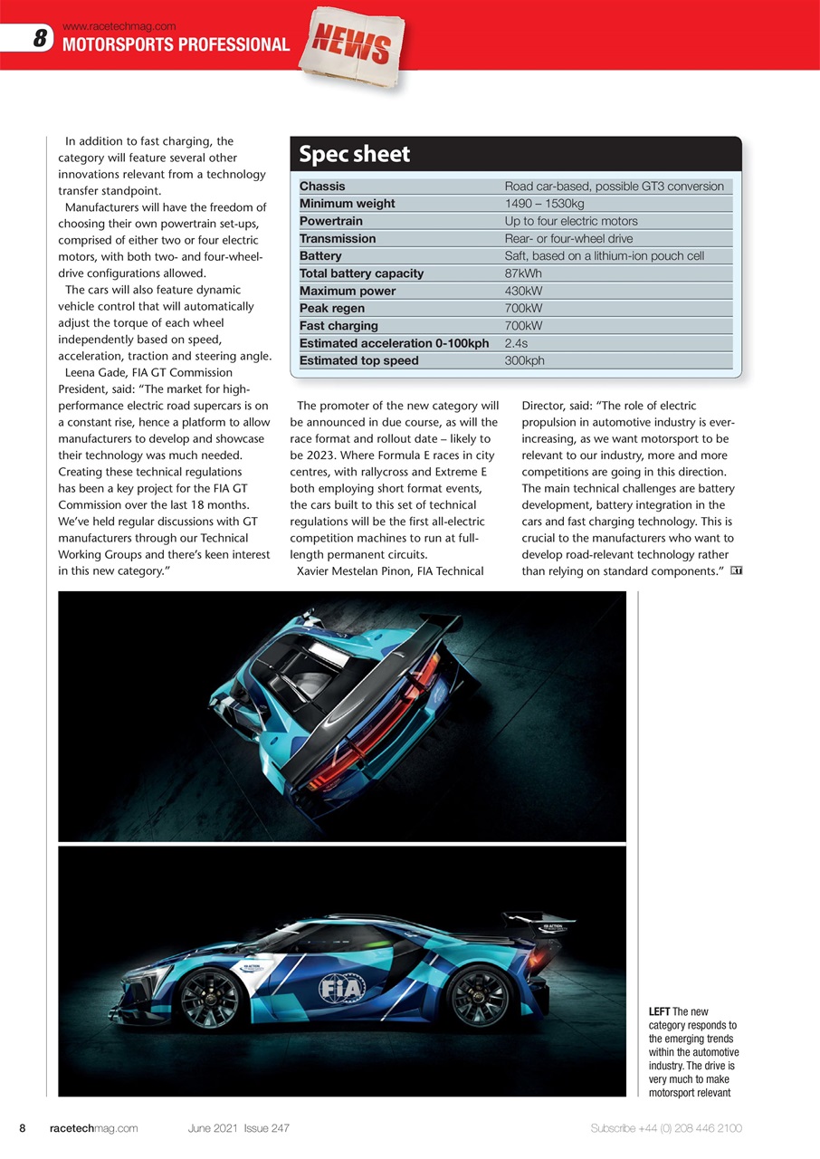 Race Tech Preview Pages