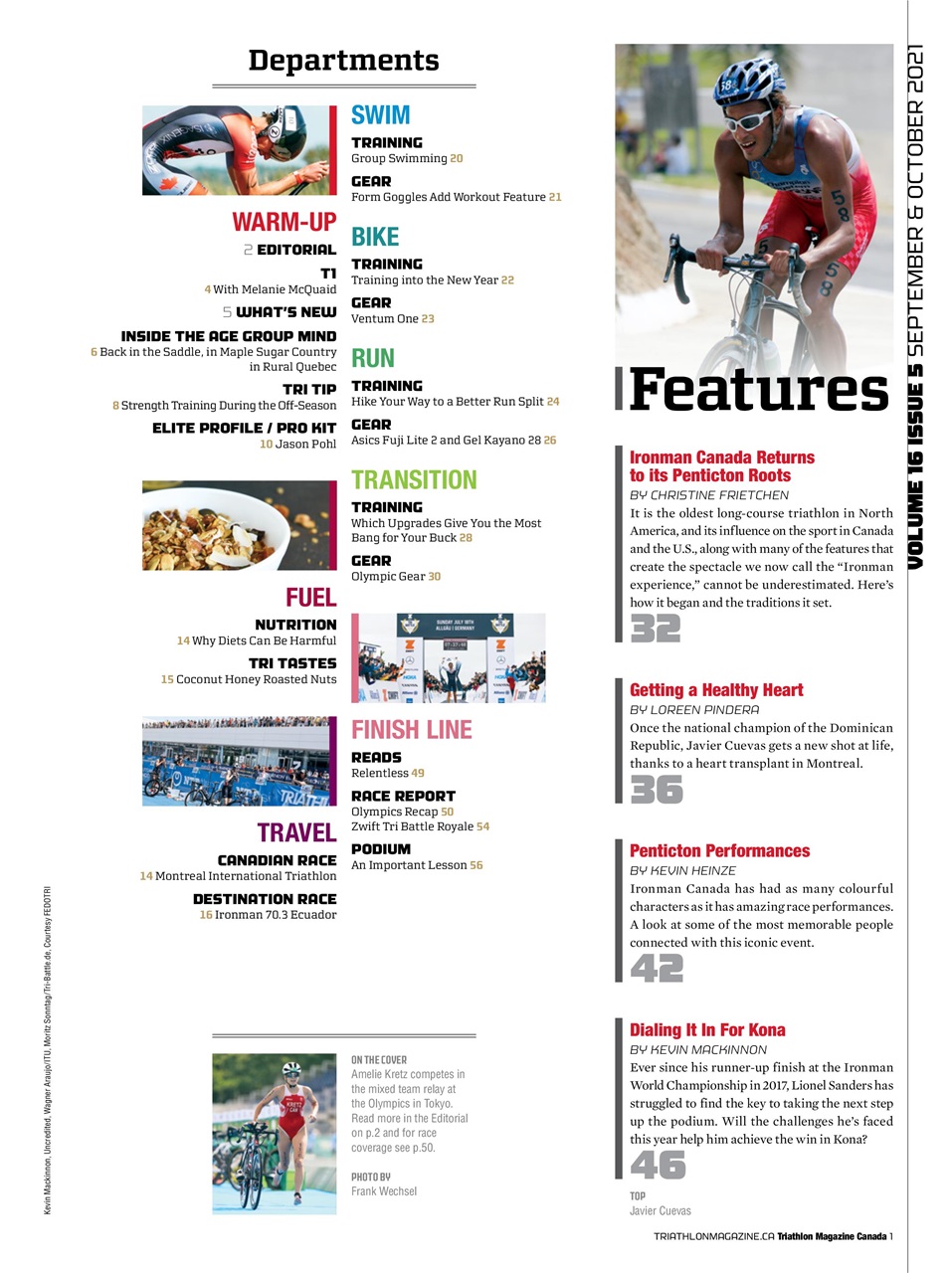 Triathlon Magazine Canada Preview Pages