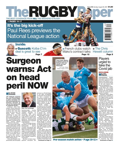 The Rugby Paper issue 29 Aug 2021