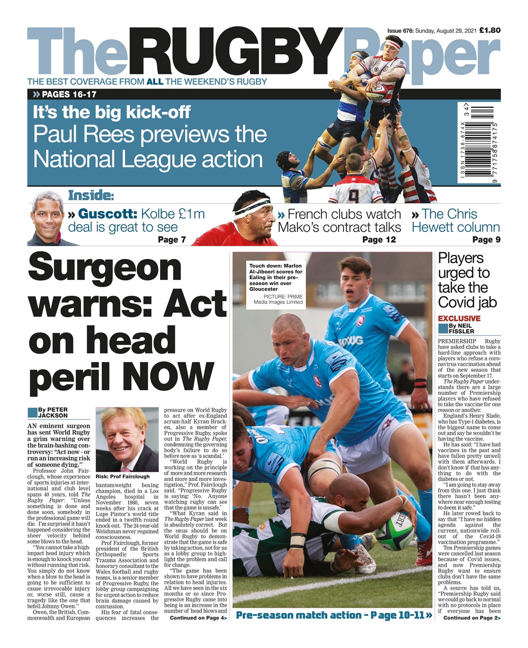 The Rugby Paper Preview Pages