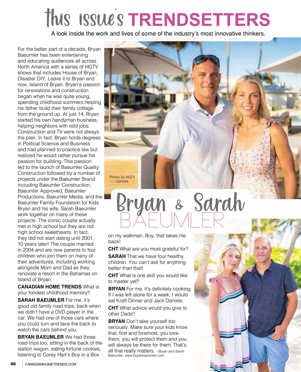 Canadian Home Trends Preview Pages