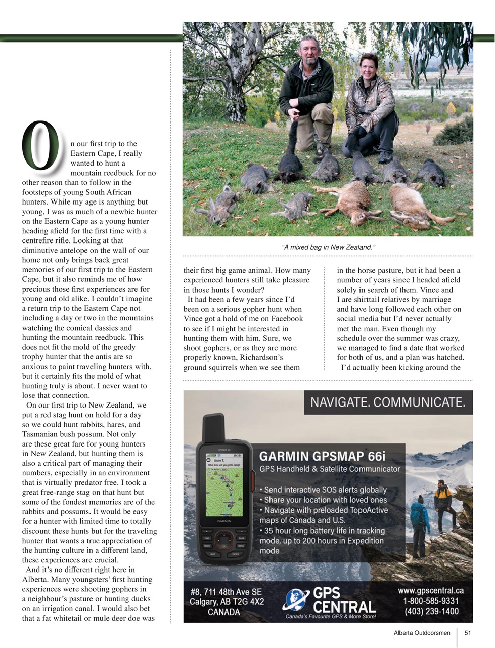 Alberta Outdoors Preview Pages