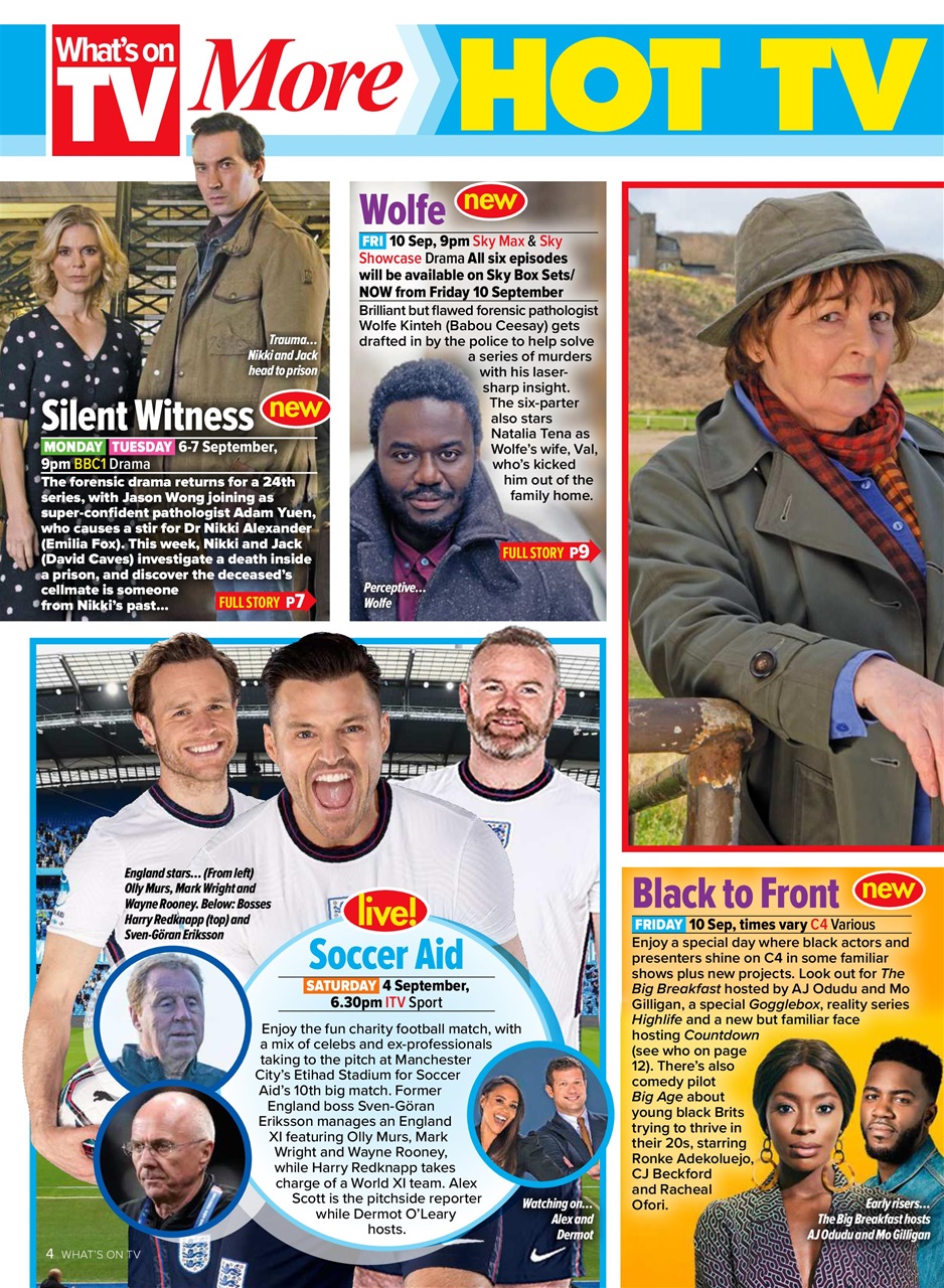 What's on TV Preview Pages
