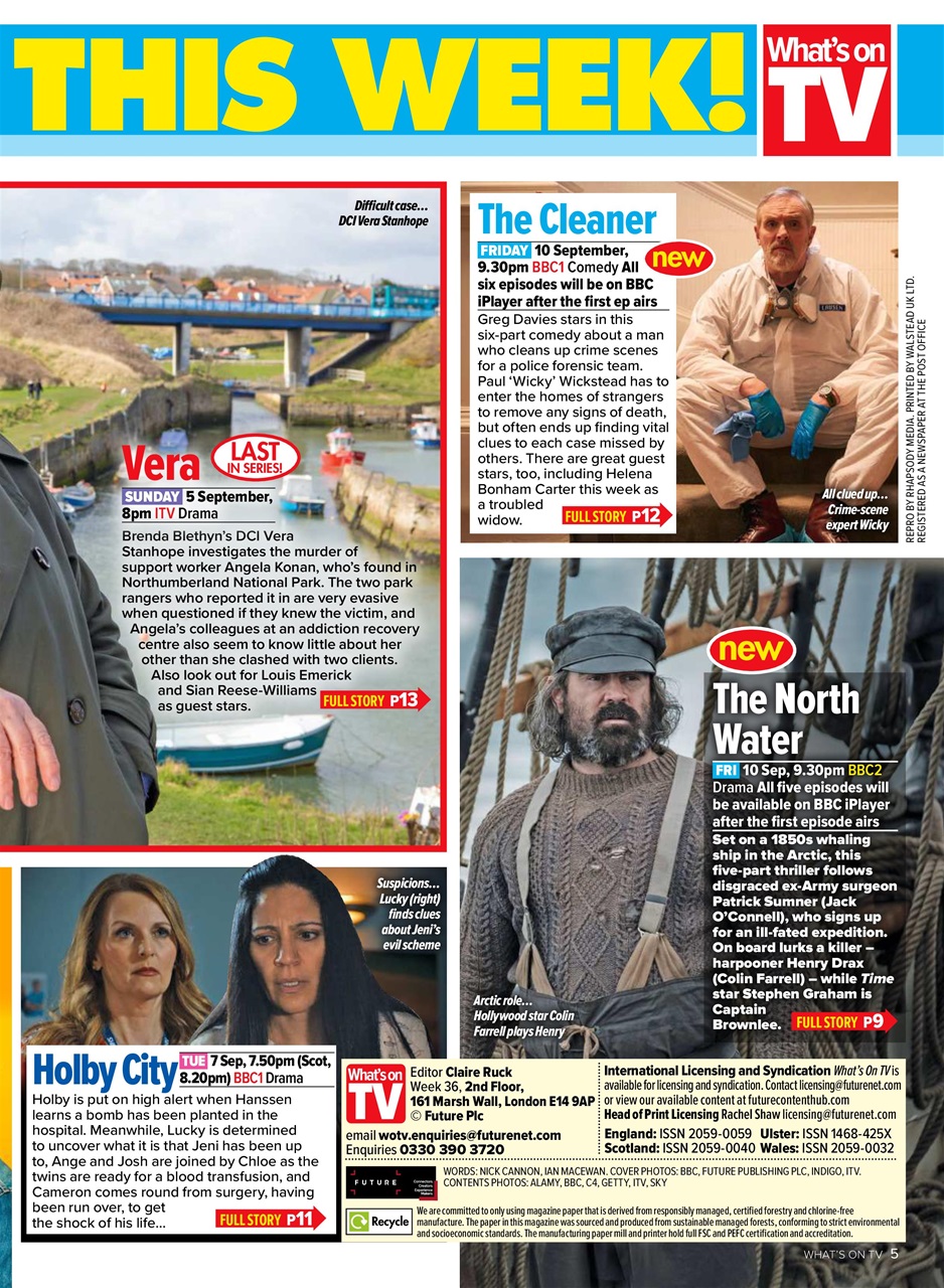 What's on TV Preview Pages