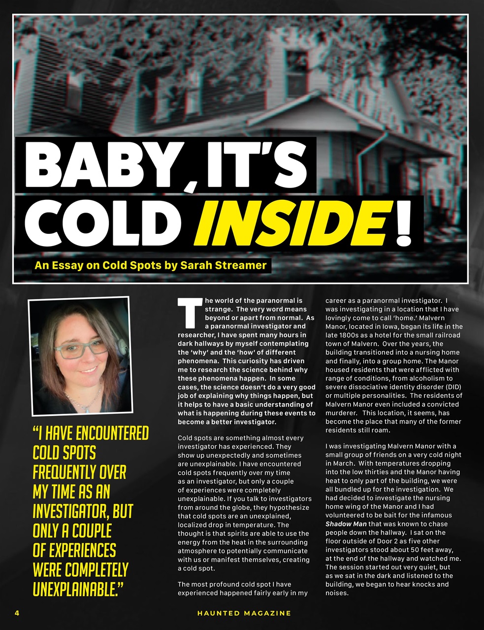 Haunted Magazine Preview Pages
