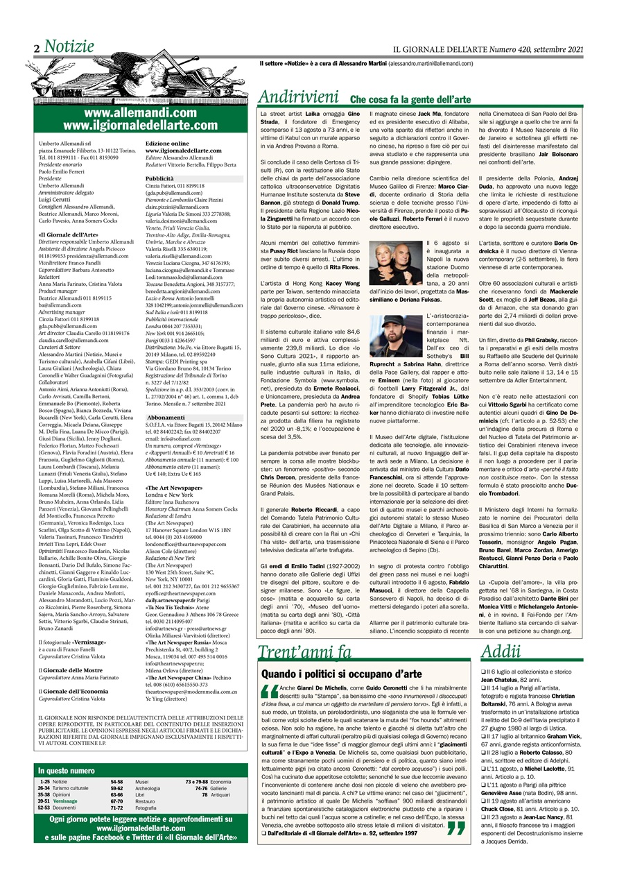 Il Giornale Dell’Arte Preview Pages