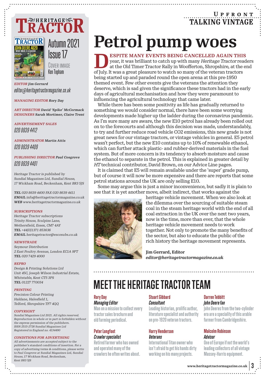 Classic Tractor Preview Pages