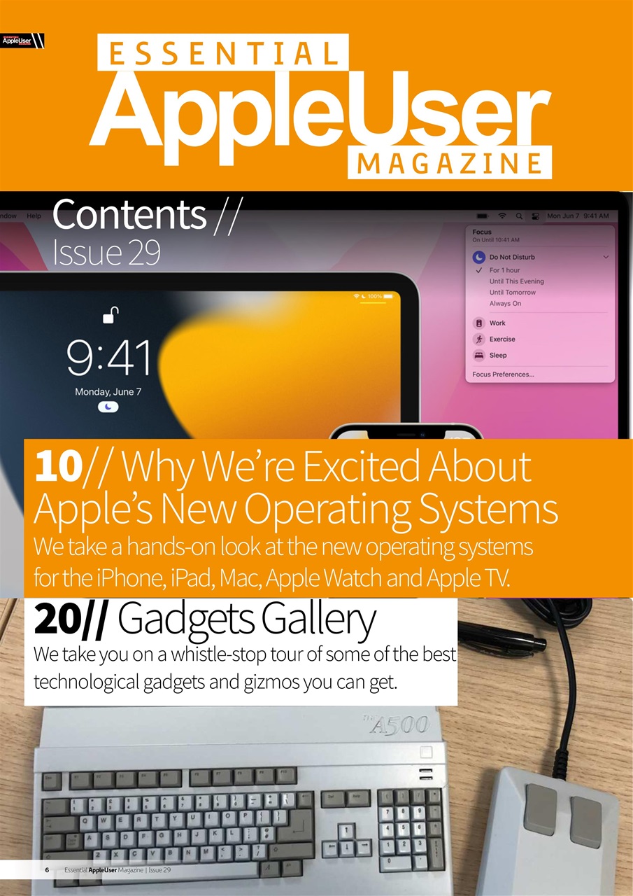 Essential Apple User Preview Pages