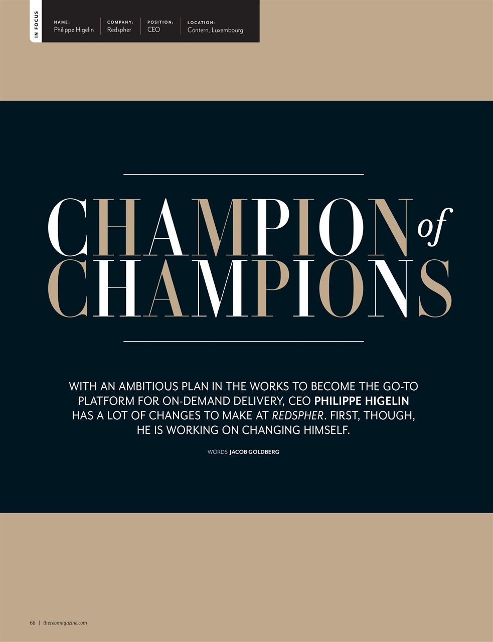 The CEO Magazine EMEA Preview Pages