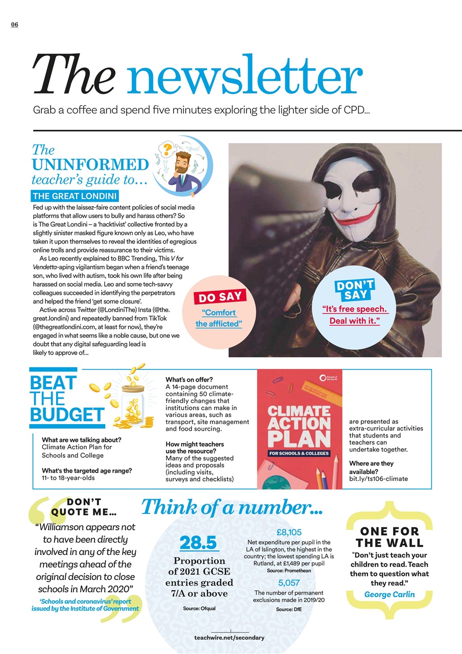 Teach Secondary Preview Pages