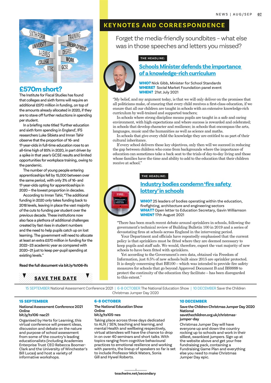 Teach Secondary Preview Pages