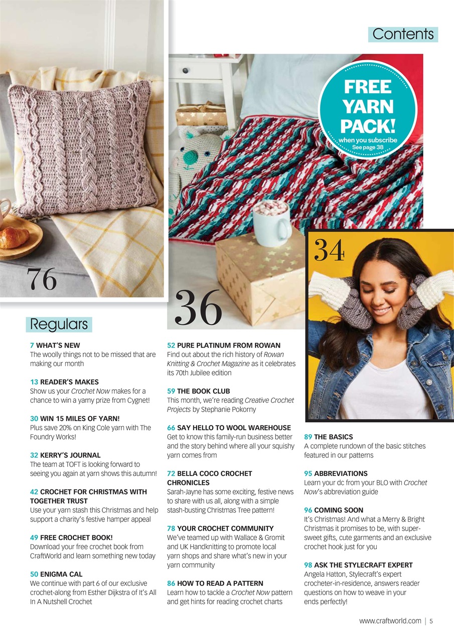 Crochet Now Magazine Preview Pages