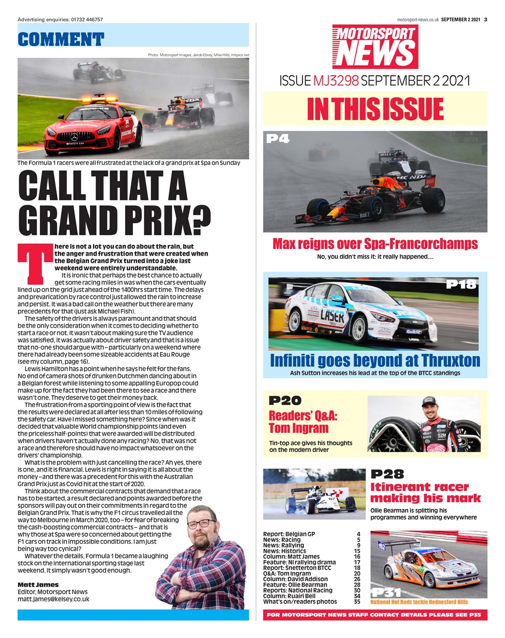 Motorsport News Preview Pages