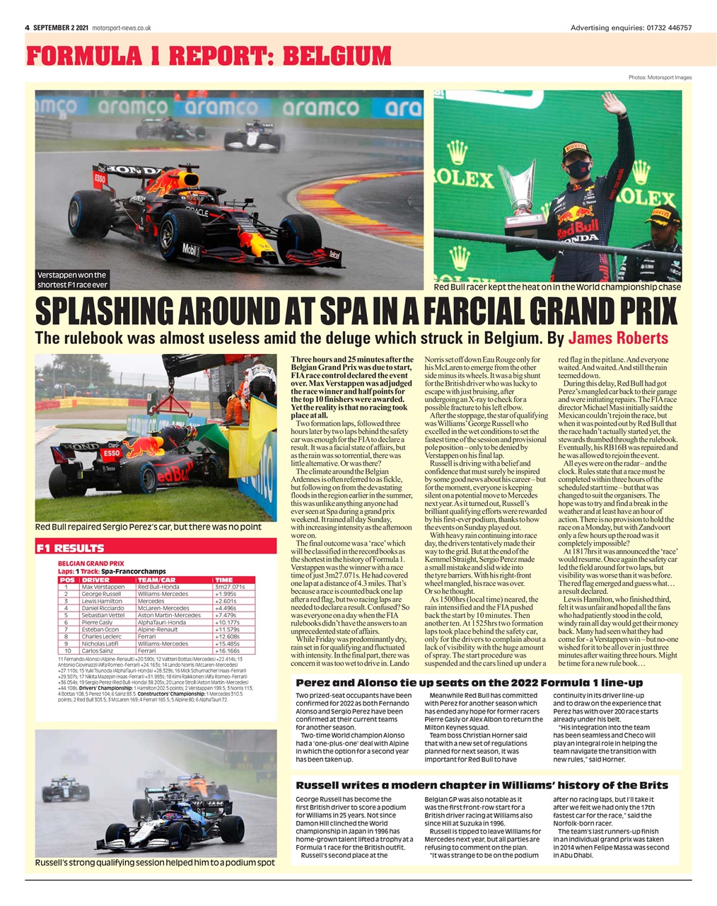 Motorsport News Preview Pages