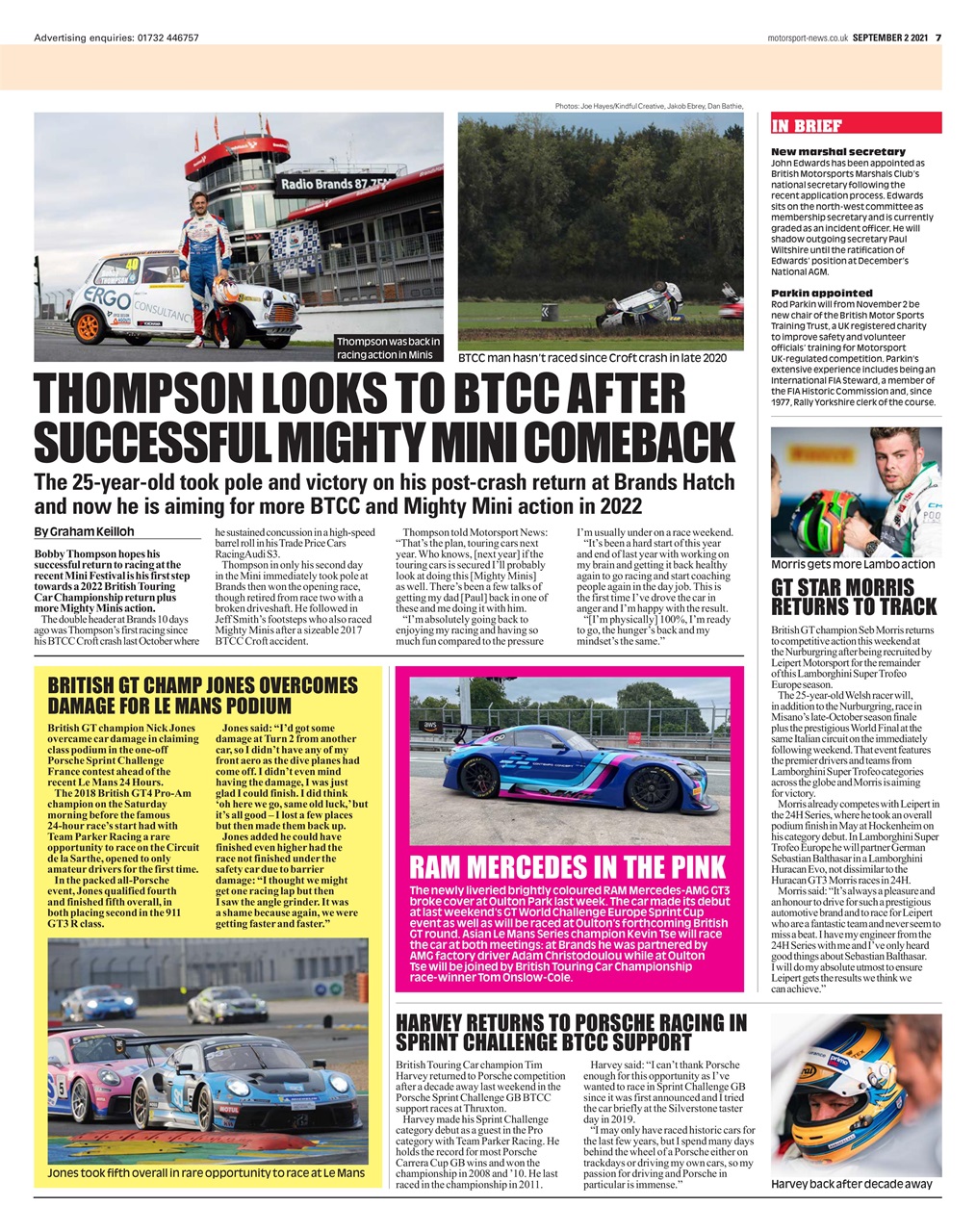 Motorsport News Preview Pages