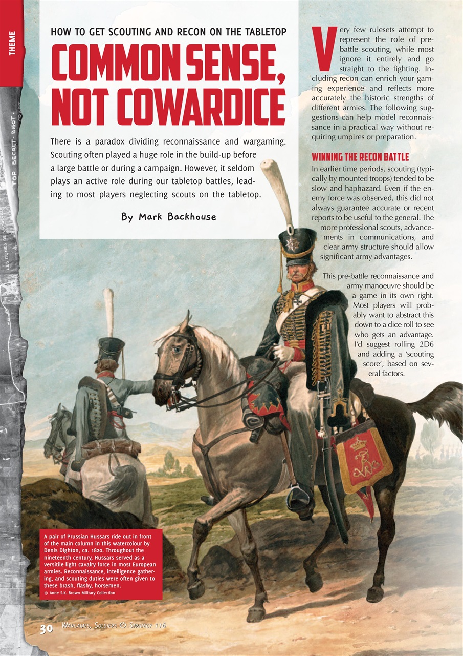 Wargames, Soldiers & Strategy Preview Pages