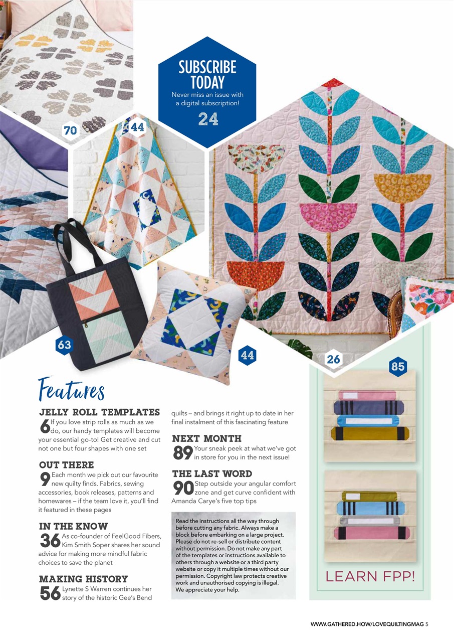 Love Patchwork & Quilting Preview Pages