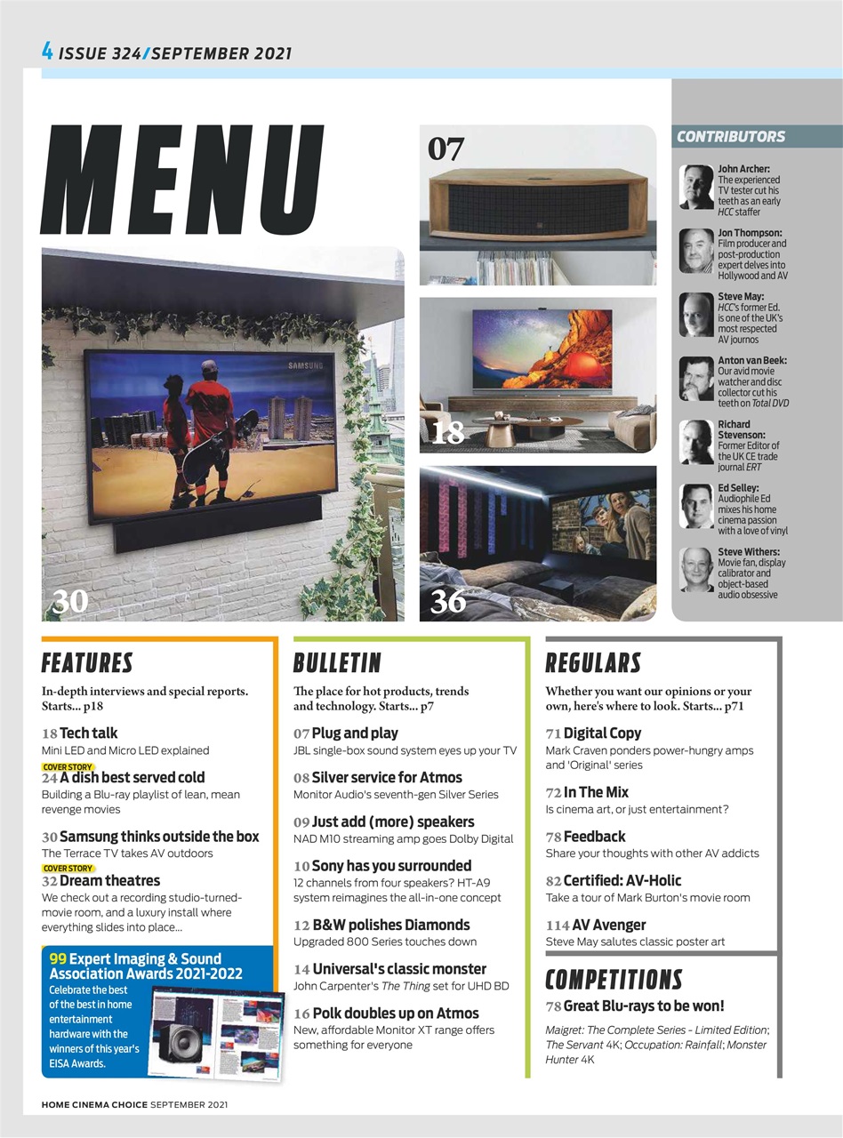 Home Cinema Choice Preview Pages