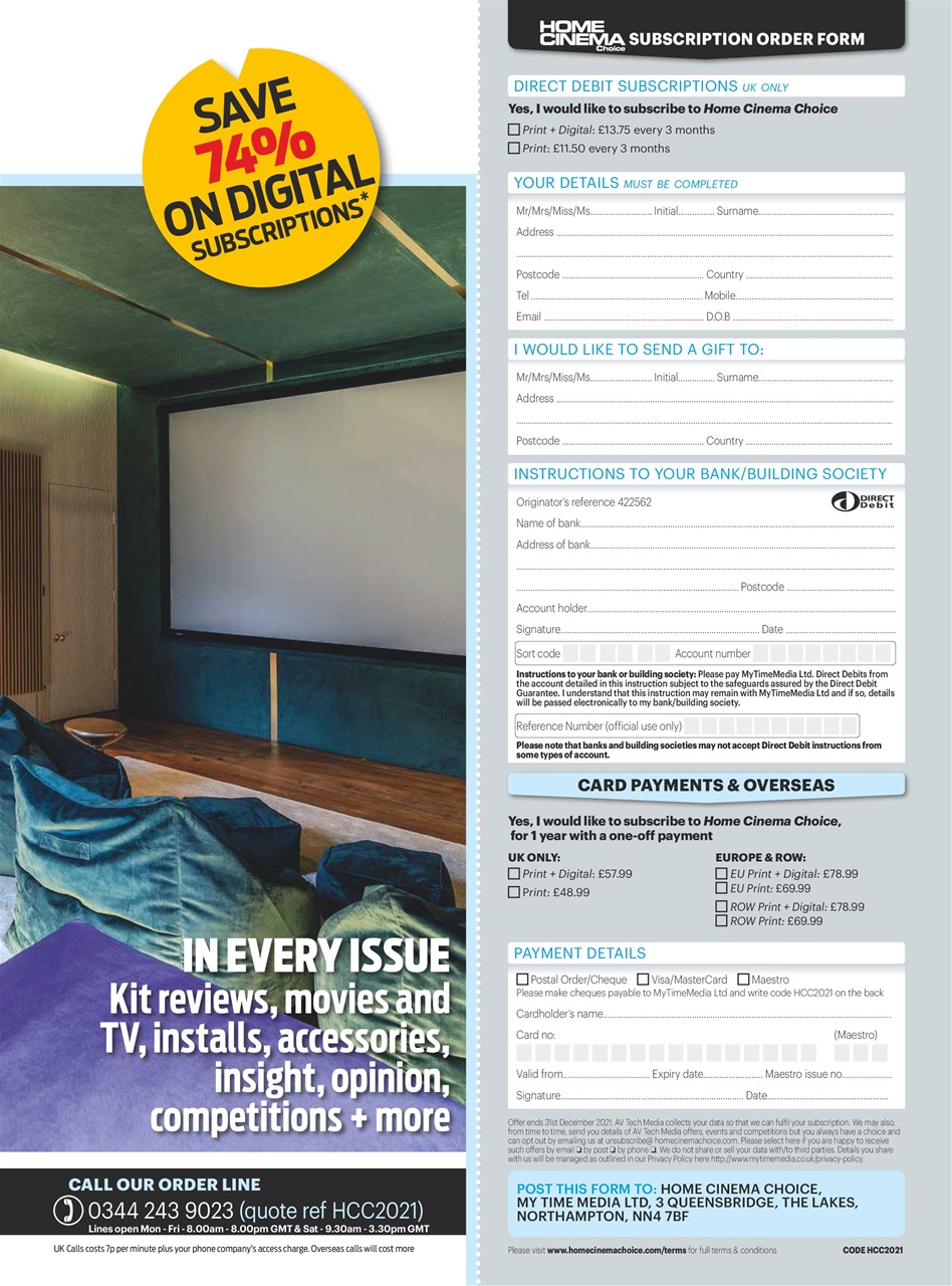 Home Cinema Choice Preview Pages