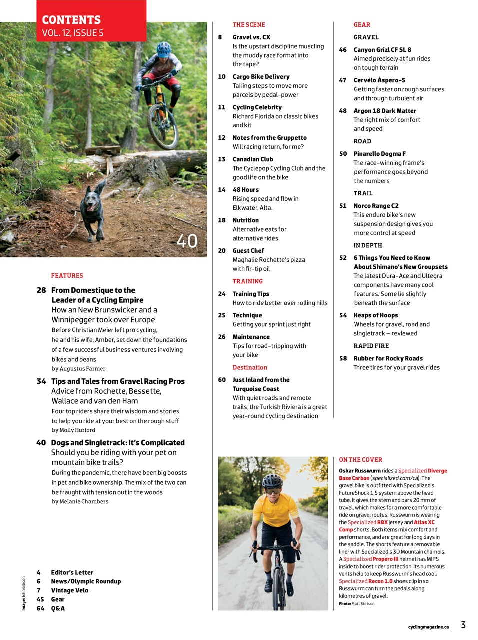 Canadian Cycling Magazine Preview Pages