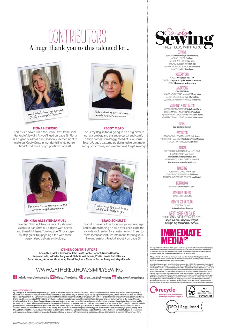 Simply Sewing Preview Pages