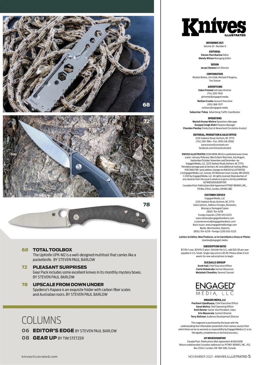 Knives Illustrated Preview Pages