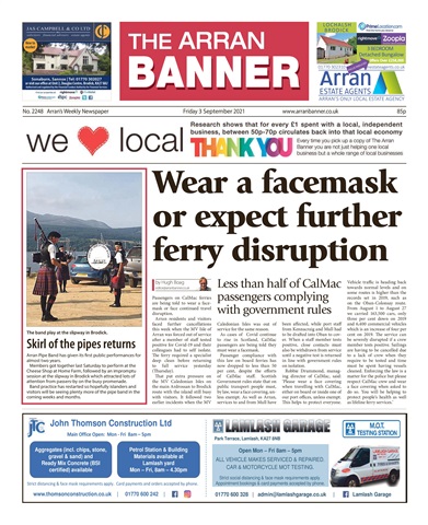 Arran Banner issue 03/09/2021