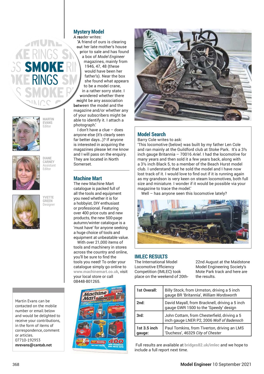 Model Engineer Preview Pages