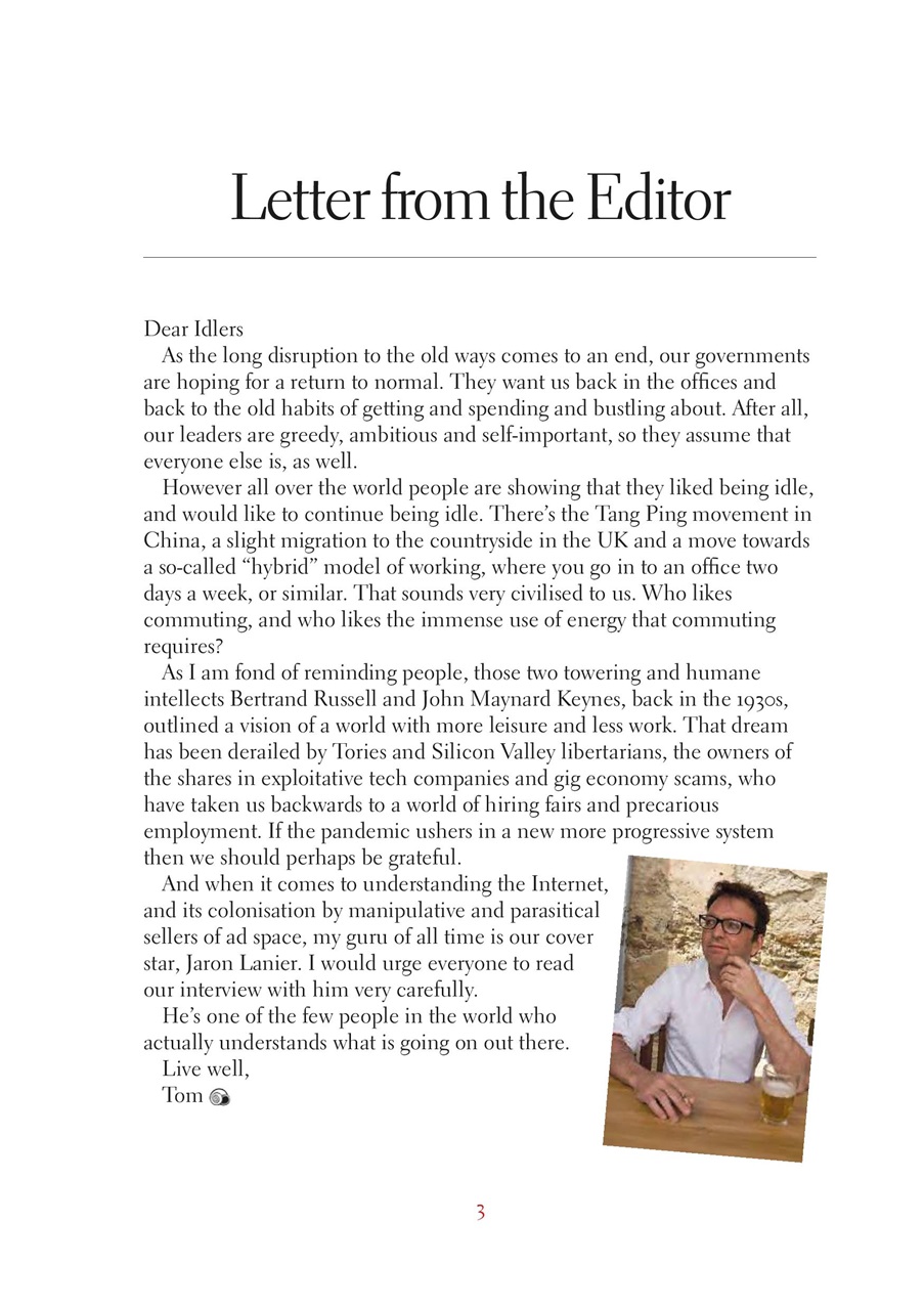 The Idler Magazine Preview Pages