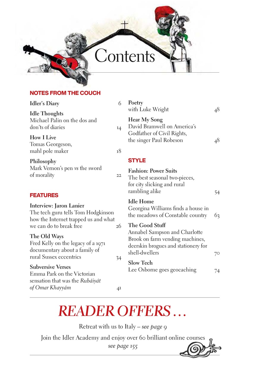 The Idler Magazine Preview Pages