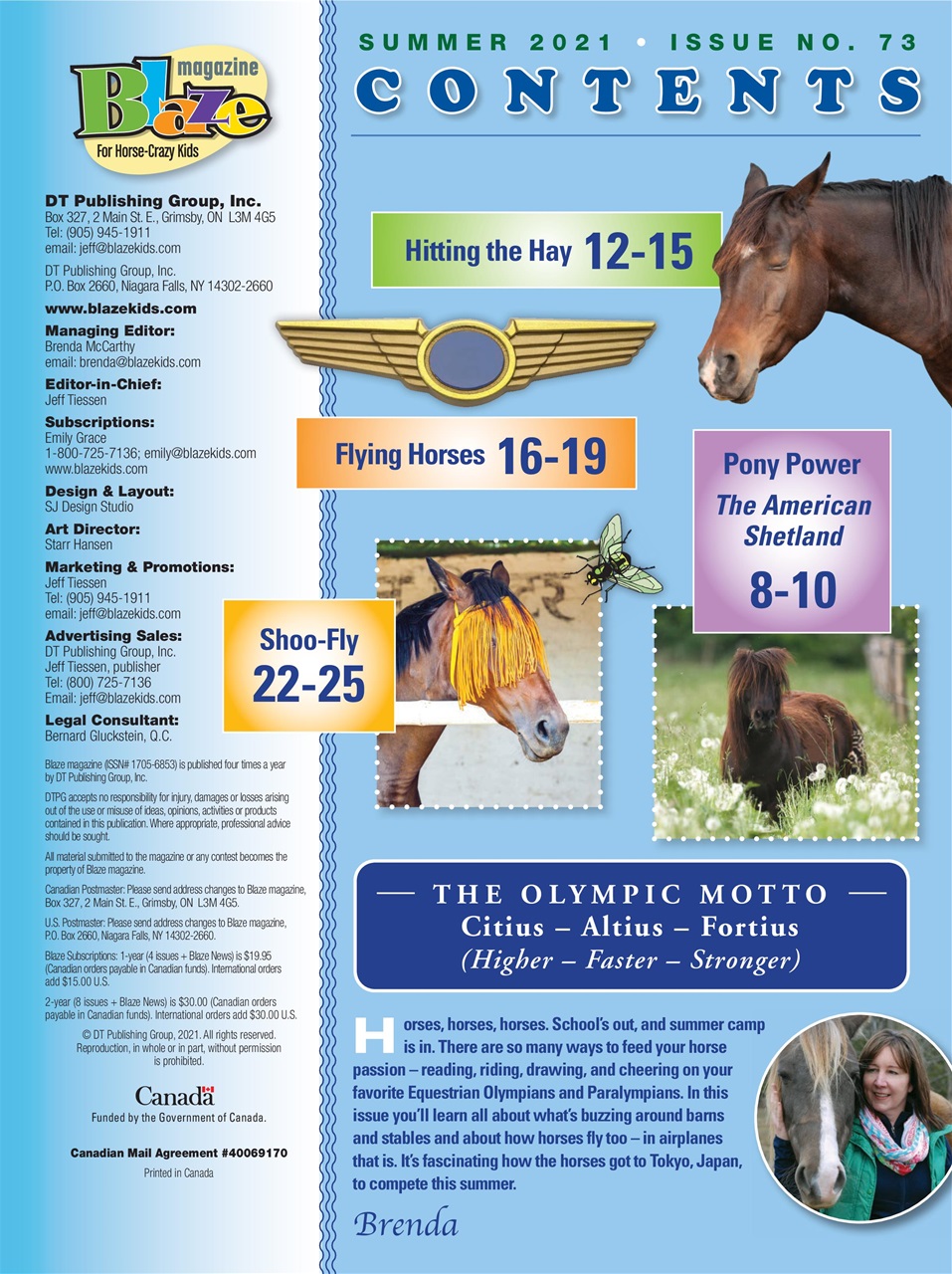 Blaze Magazine For Horse Crazy Kids Preview Pages
