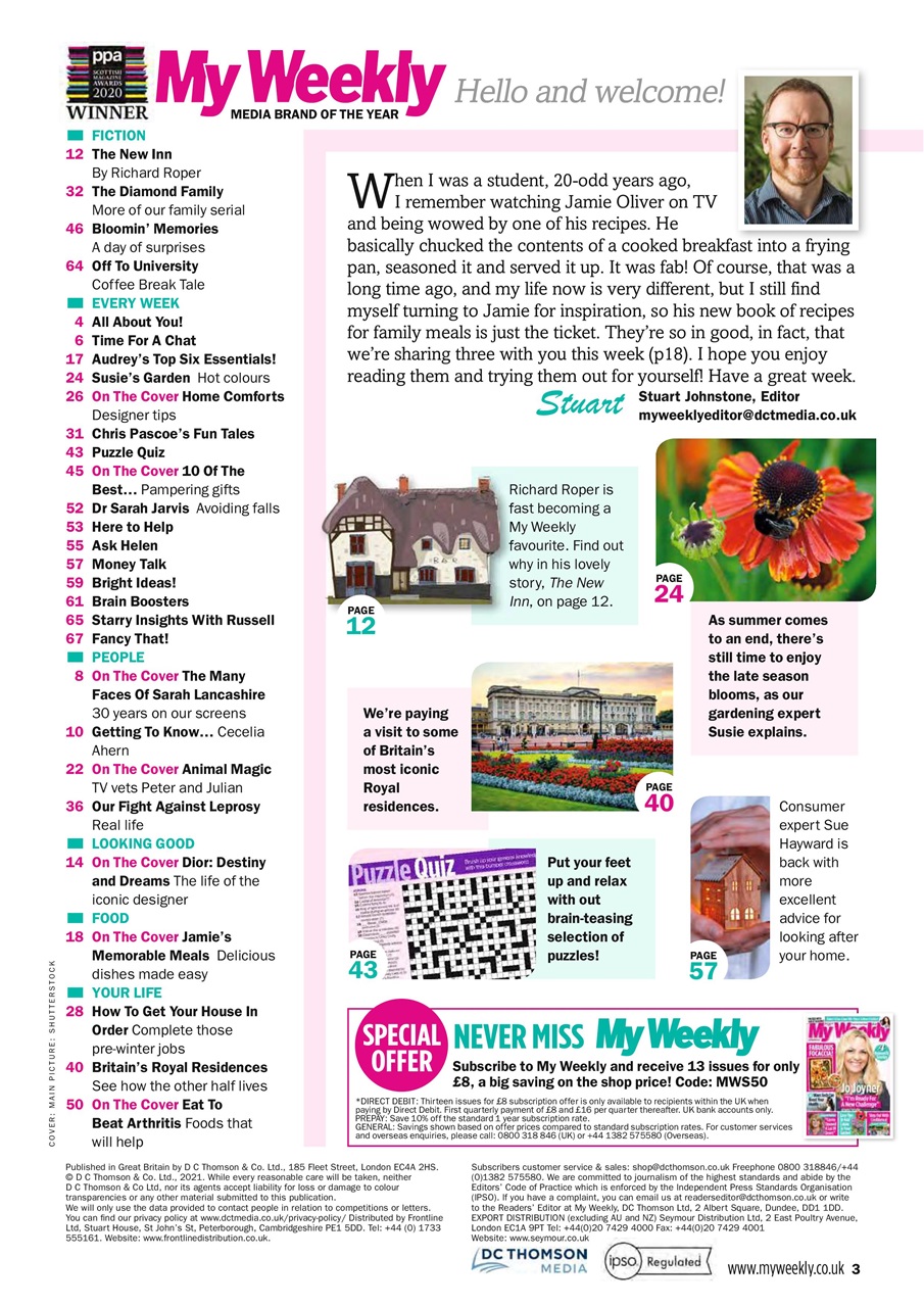 My Weekly Preview Pages