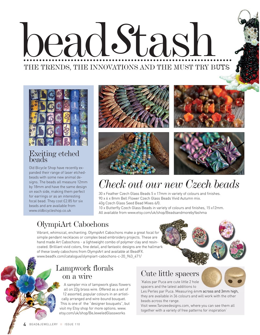 Bead & Jewellery Magazine Preview Pages