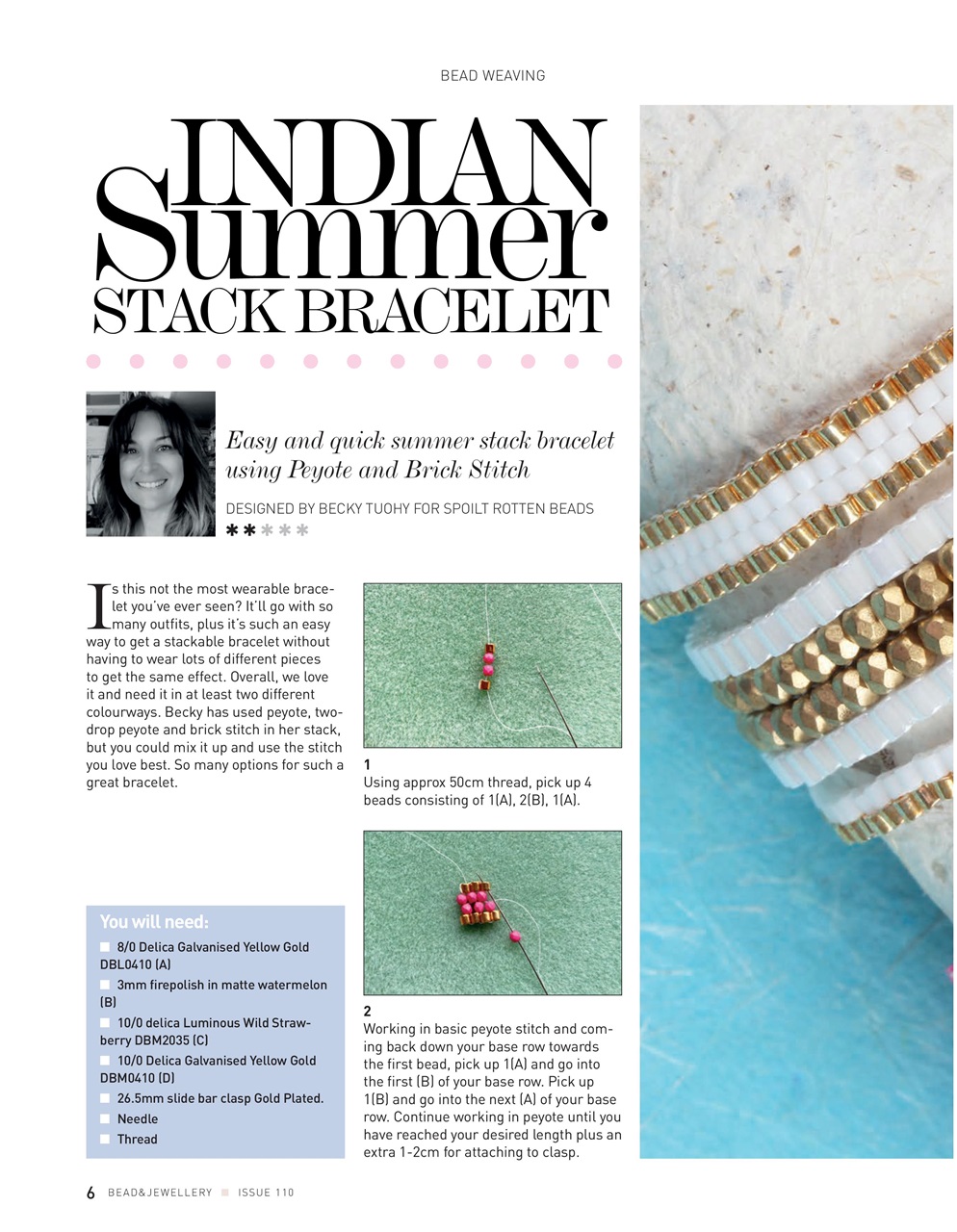 Bead & Jewellery Magazine Preview Pages