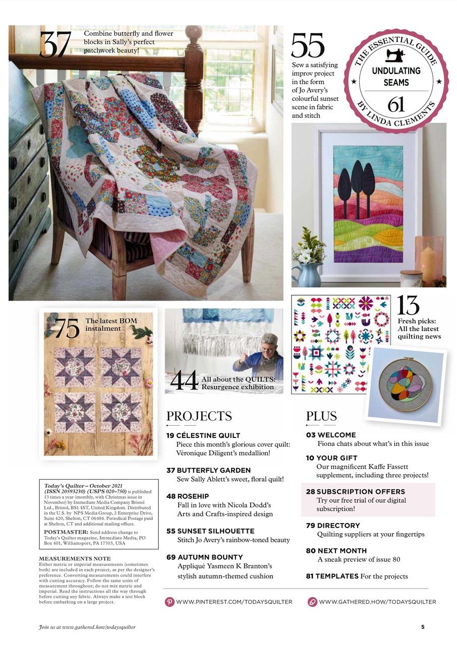 Today’s Quilter Preview Pages