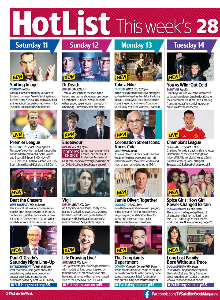 TV & Satellite Week Preview Pages