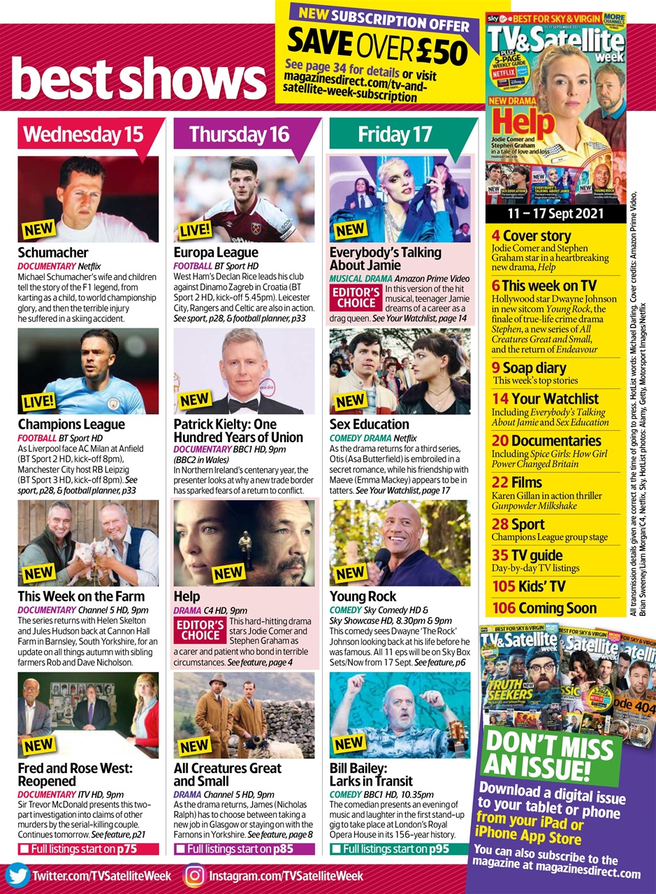 TV & Satellite Week Preview Pages