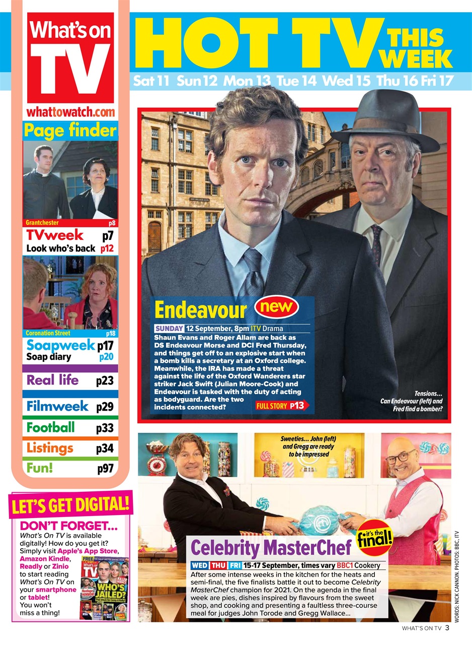 What's on TV Preview Pages